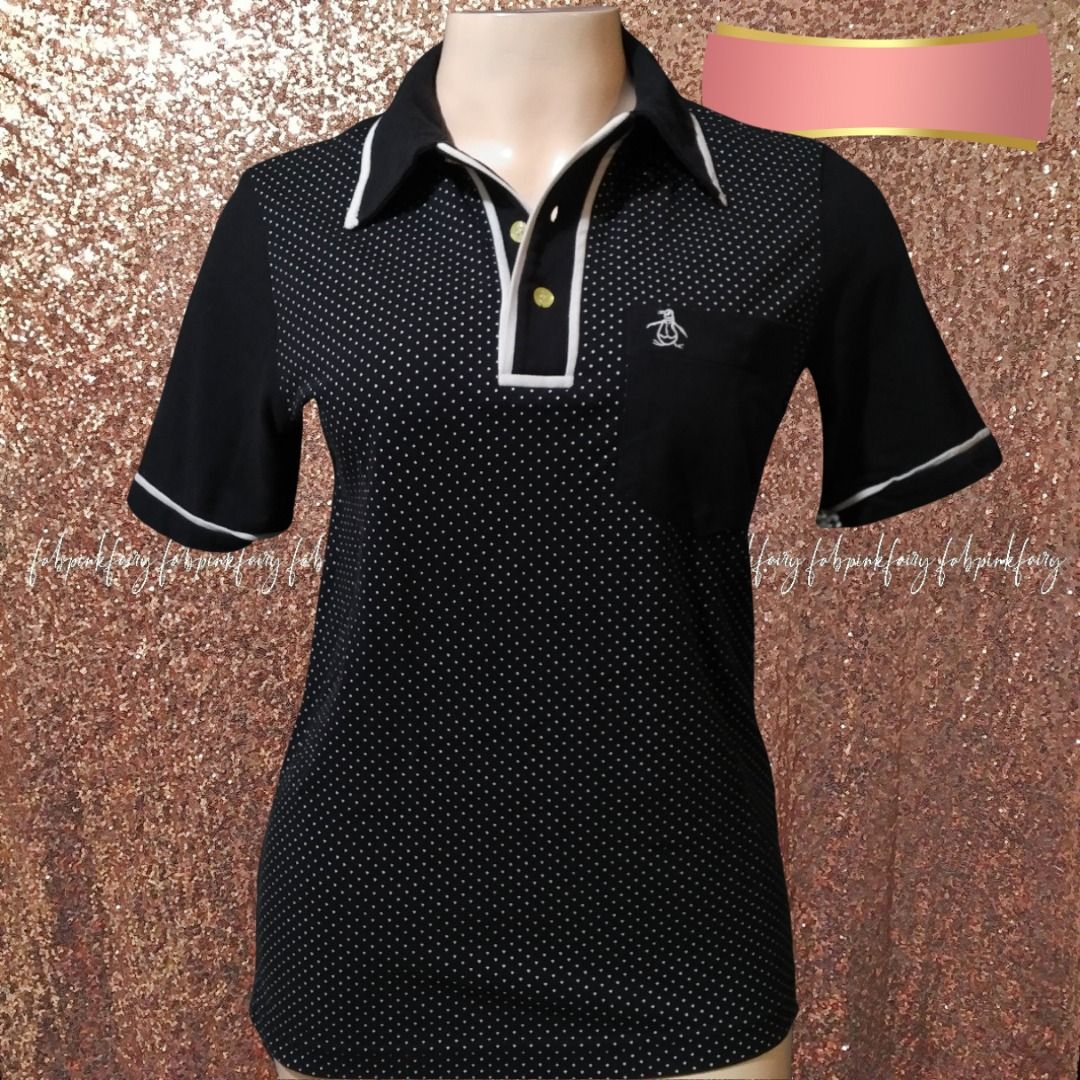 For Men Original PENGUIN Heritage Slim Fit Black PENGUIN Polo