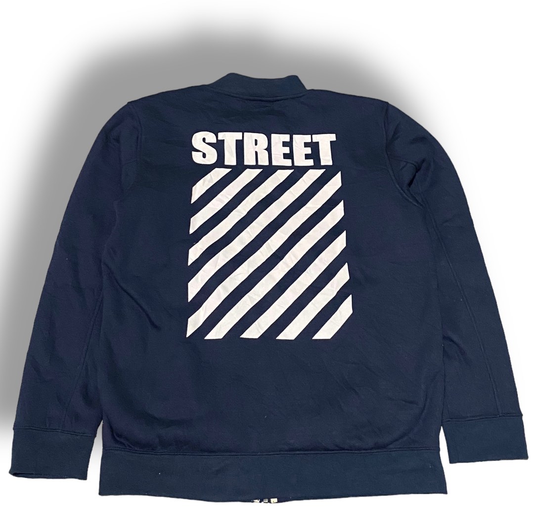 OVAL DICE Sherpa Jacket Like Off White Thrift Shop Second Murah