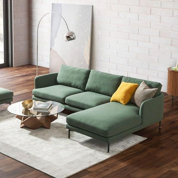 Pebble chaise sectional shop sofa