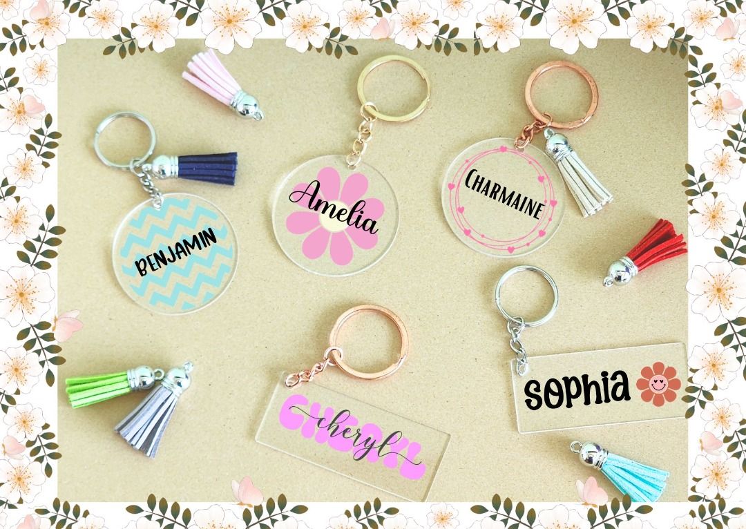 Customized keychains on sale with photo