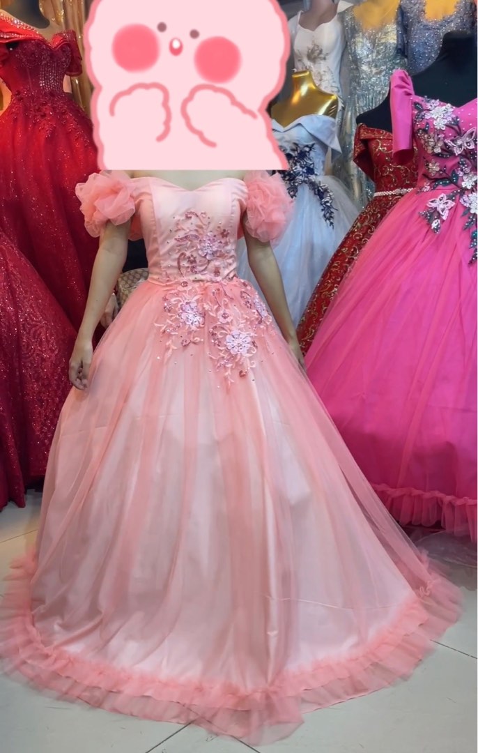 Pink gown sale for debut
