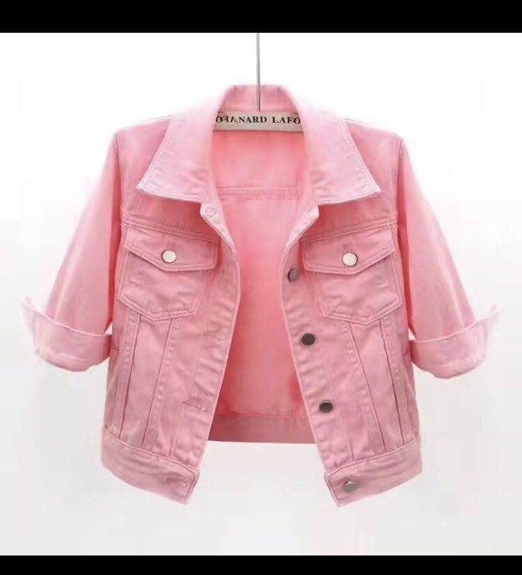 Girls pink cheap jean jacket