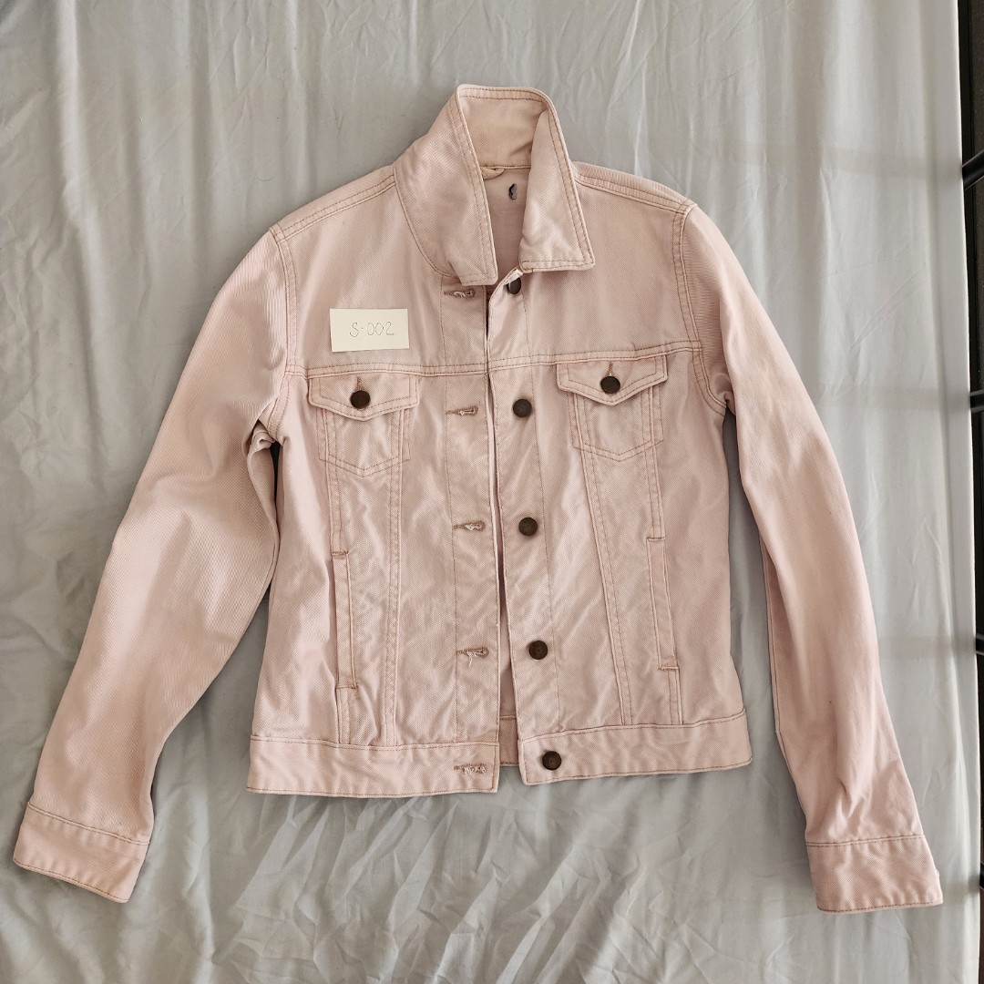 Pink Denim Jacket, Women's Fashion, Coats, Jackets and Outerwear on ...