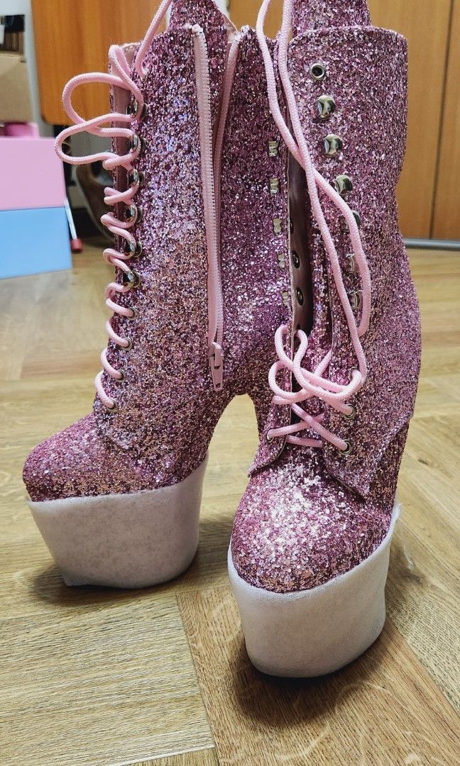 Pleaser glitter clearance