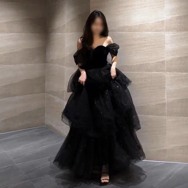 Black Lace Quinceanera Dresses Ball Gown Off Shoulder Princess Dresses For  15 16 | eBay