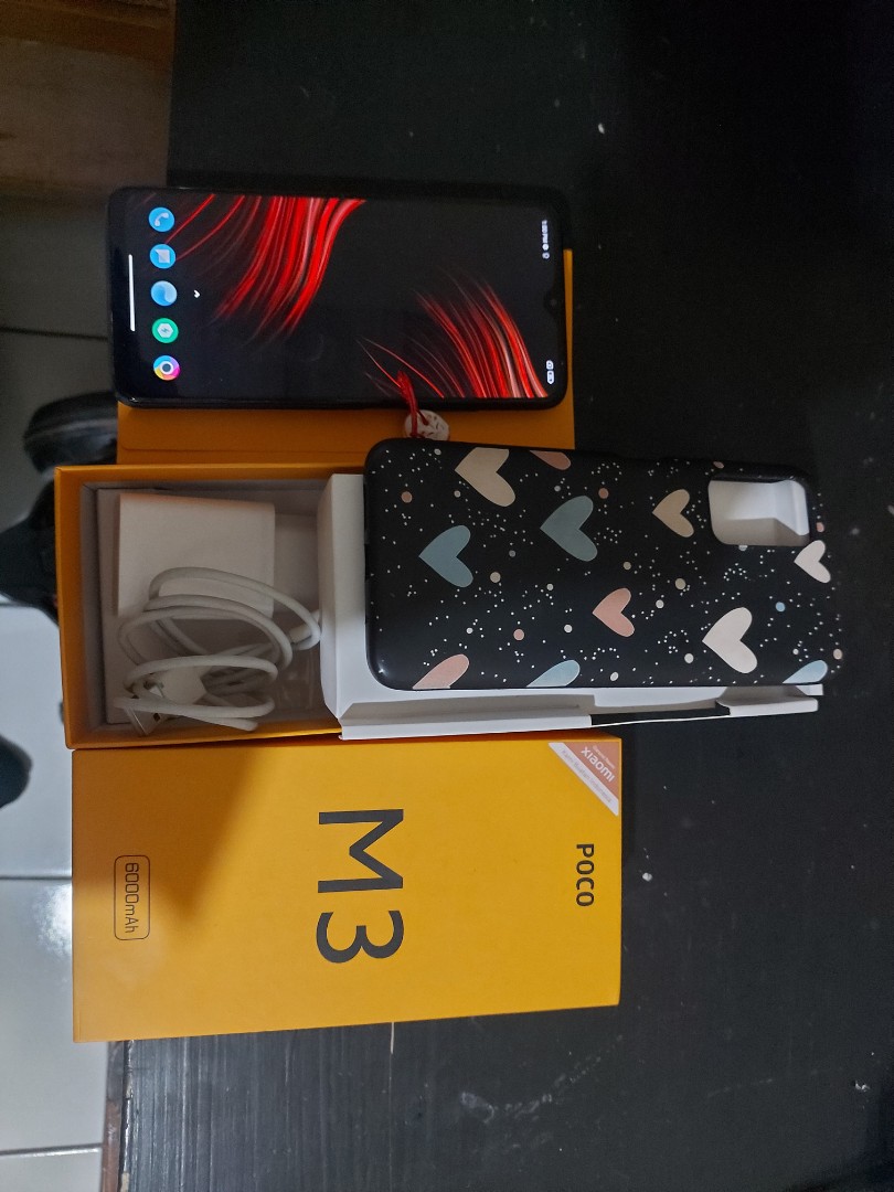 Poco M3 464 Power Black Fullset Telepon Seluler And Tablet Ponsel Android Xiaomi Di Carousell 2928