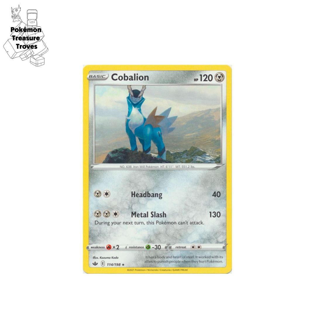 Pokemon Chilling Reign Cobalion Non-Holo Card, Hobbies & Toys, Toys & Games  on Carousell