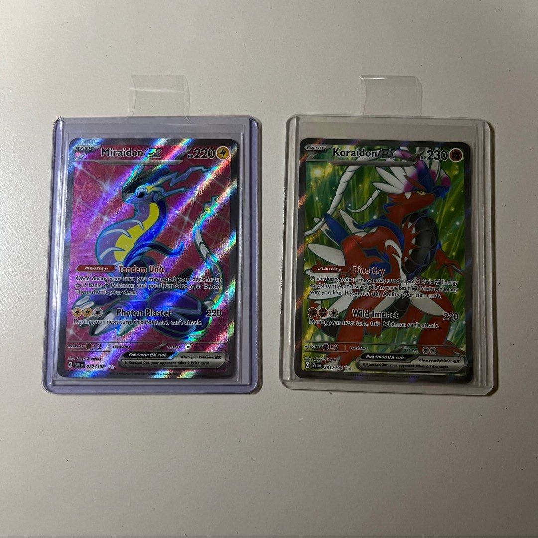 Pokemon Miraidon EX deck, Hobbies & Toys, Toys & Games on Carousell