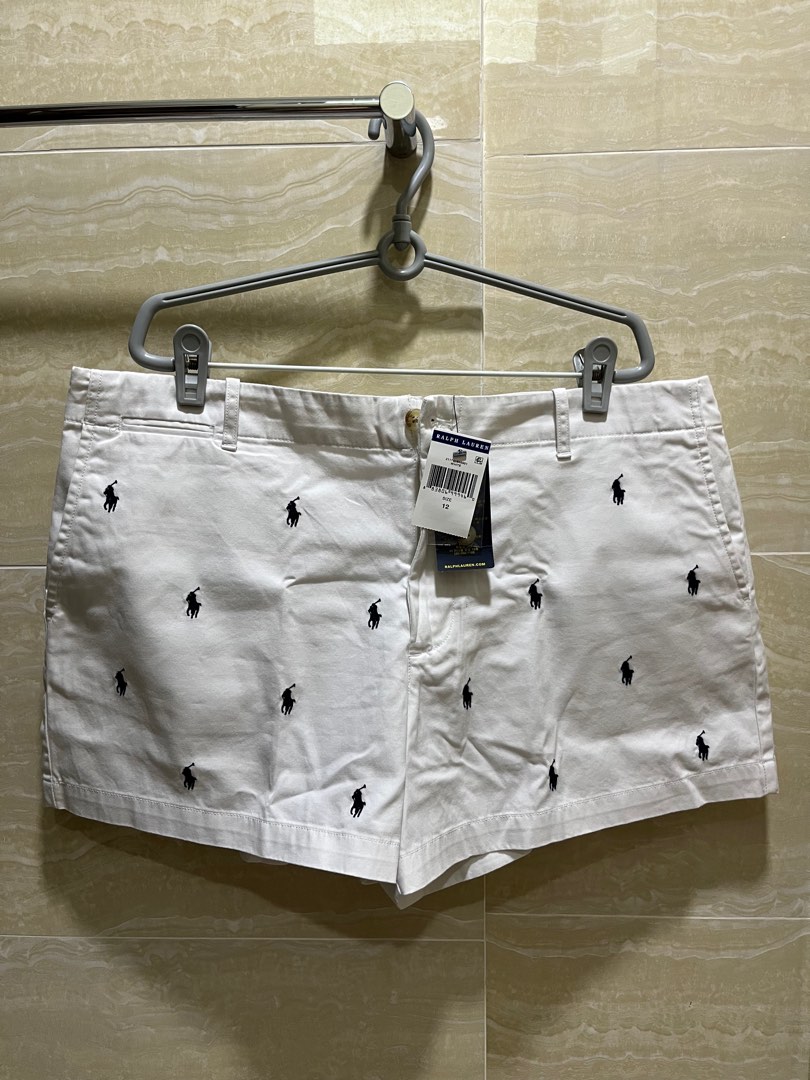 White polo clearance shorts