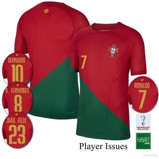 Nike Portugal Cristiano Ronaldo Away Jersey w/ World Cup 2022 Patches 22/23 (Sail/Obsidian) Size XXL