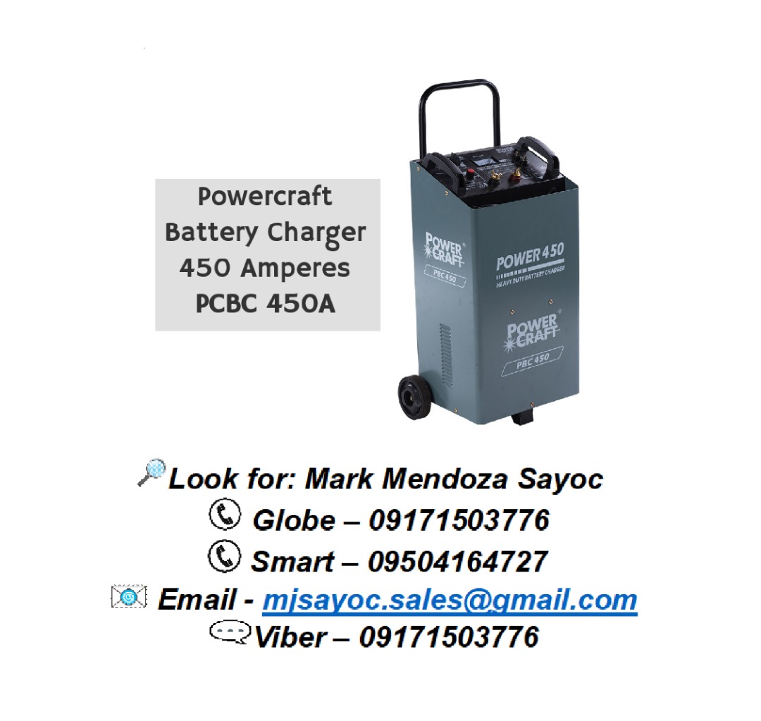 Powercraft Battery Charger 450 Amperes PCBC 450A, Commercial