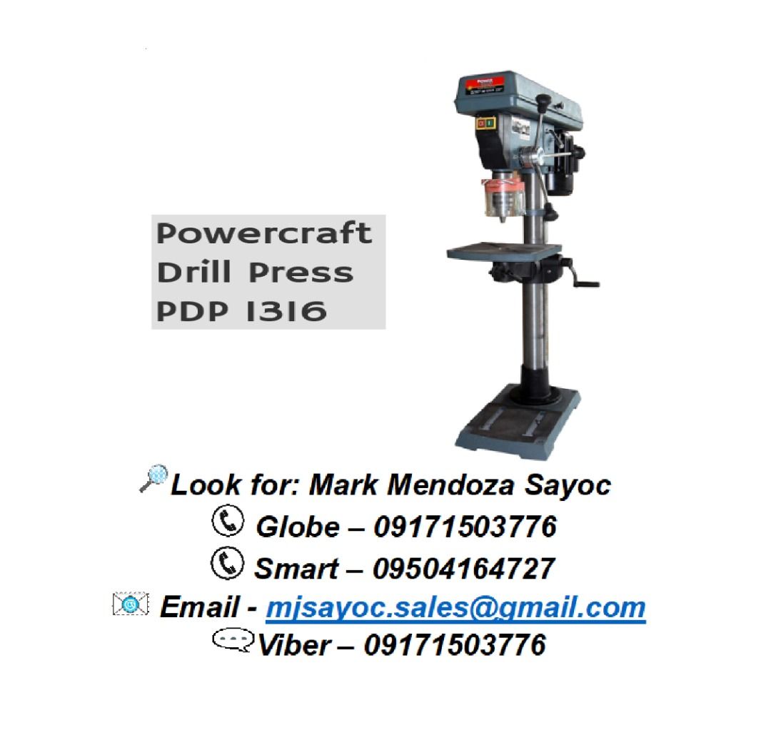 POWERCRAFT DRILL PRESS PDP 1316 Commercial Industrial