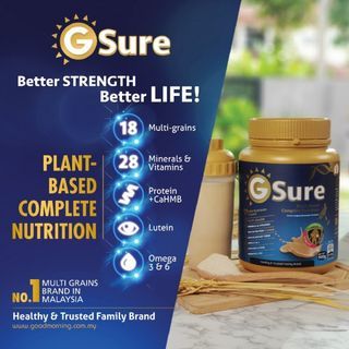 GSure Plant-Based Complete Nutrition Beverage | Better Strength Better Life