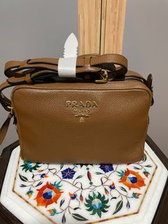 Prada Bandoliera Tessuto Saffiano, Luxury, Bags & Wallets on Carousell