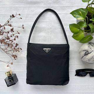 Prada Nylon Black Small Slim Tote Bag