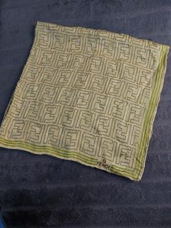 Preloved Fendi silk bandana scarf