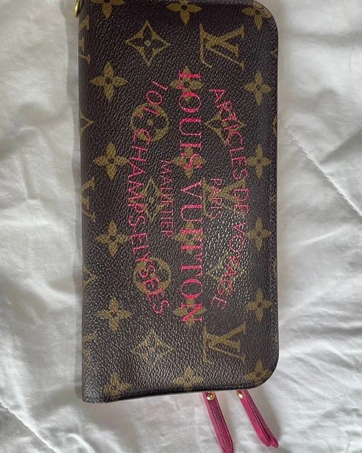 Louis Vuitton Pink Ikat Articles De Voyage Isolite Long Wallet