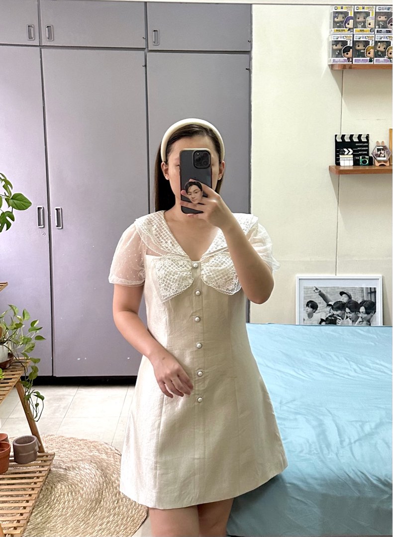 Powder Blue Korean Dress-Bust 32 to 34