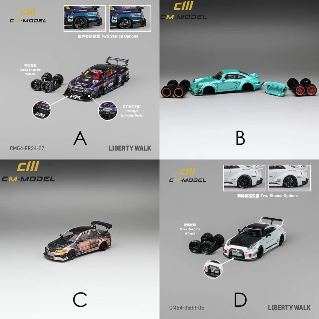 Preorders 1/64 CM Model Mitsubishi Lancer Evolution 9 RWB Nissan ...