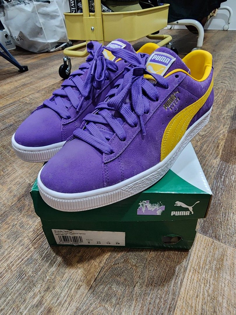 Puma Suede Teams Lakers US10 Men s Fashion Footwear Sneakers on