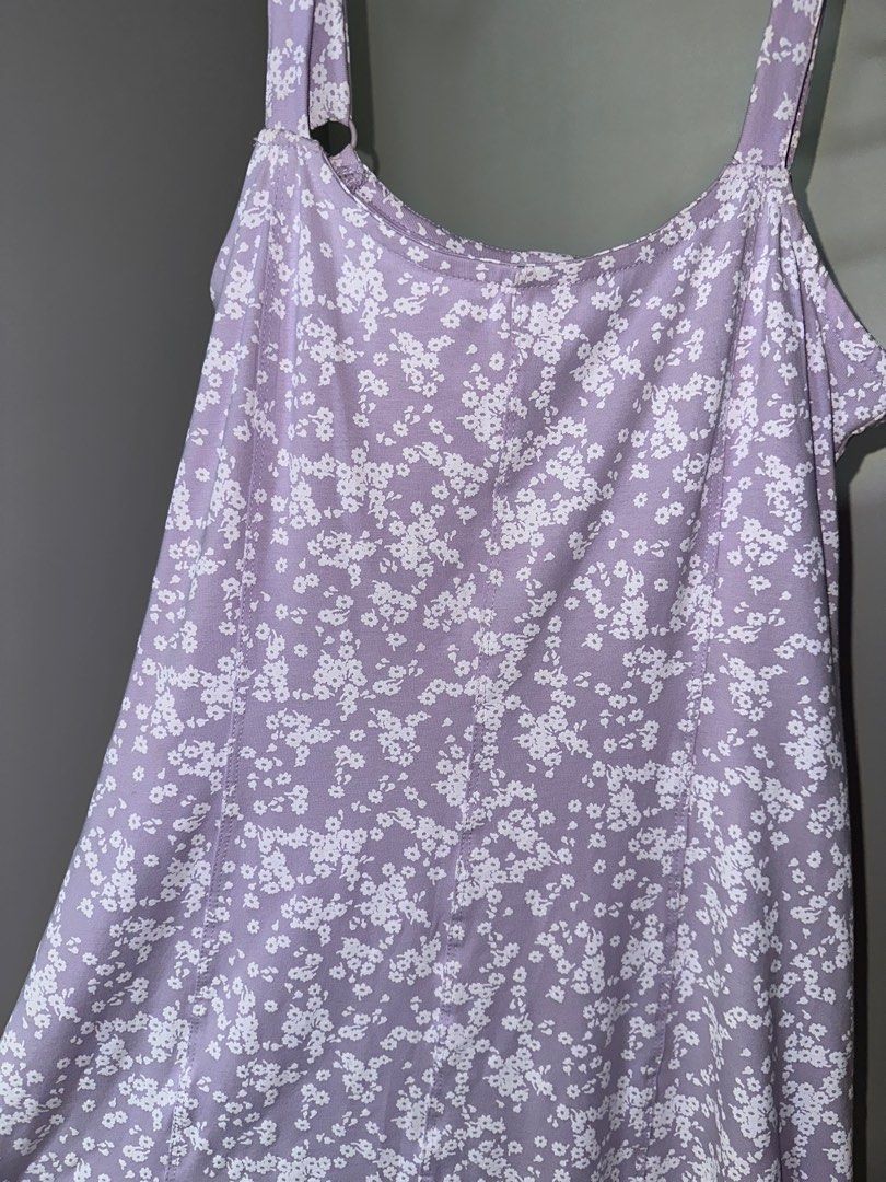 Purple and cheap white sundress