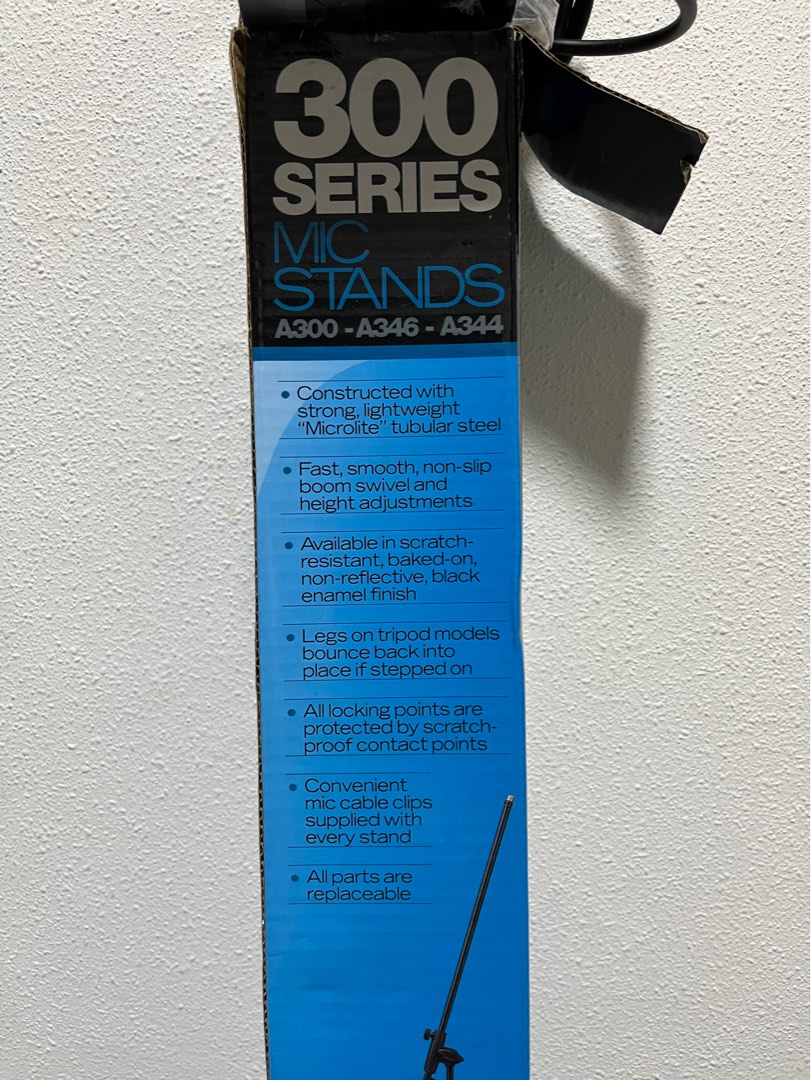 QuikLok A300 Straight Tripod Mic stands , Audio, Other Audio Equipment