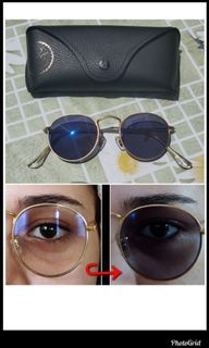 RayBan Round (47mm) photochromic & anti-radiation