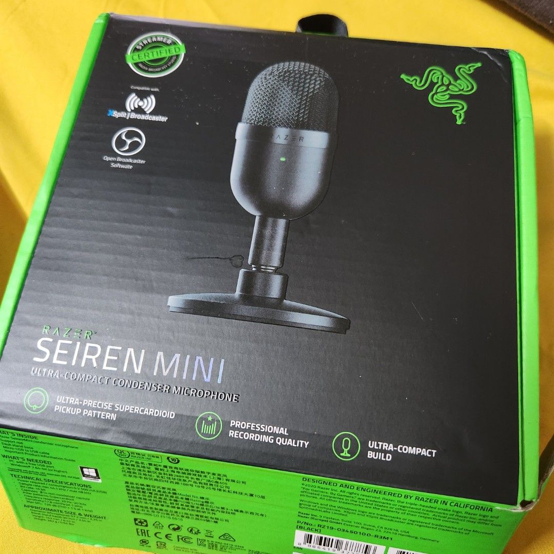 Razer Seiren Mini Microphone, Audio, Microphones on Carousell