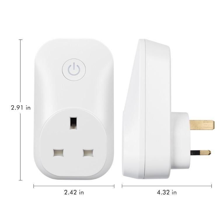 HBN WiFi Dual Outlet Smart Plug with Individual Control,Alexa