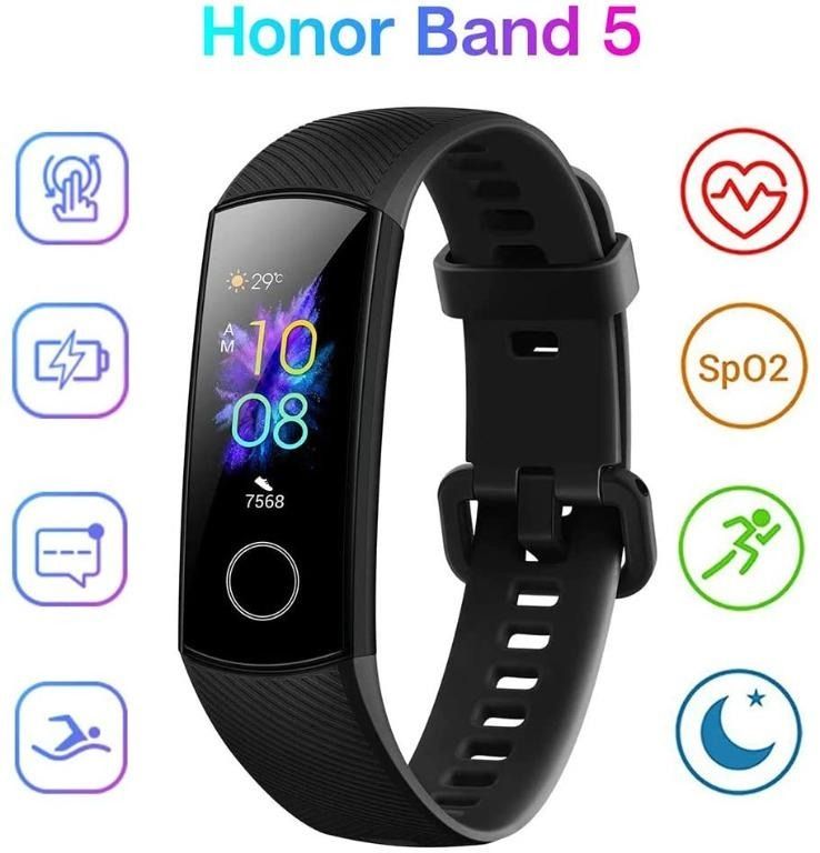 Sale Honor Band 5 Smart Bracelet Watch AMOLED Touch Display Waterproof Fitness Tracker Mobile Phones Gadgets Wearables Smart Watches on Carousell