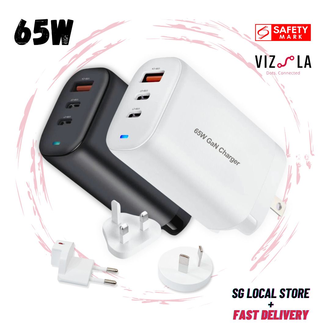 New Xiaomi 67W GaN Turbo Charger Three Ports Fast Charger Type-C + USB-A  2C1A