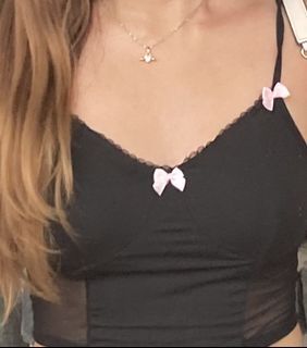 Shein black crop top