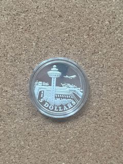 Singapore 1981 $5 Silver Proof Uncirculated Changi Airport Commemorative Coin (No Box & COA)