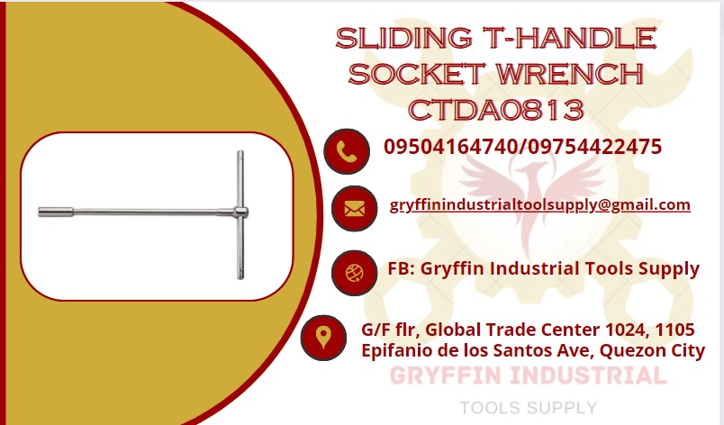 SLIDING T-HANDLE SOCKET WRENCH CTDA0813, Commercial & Industrial ...