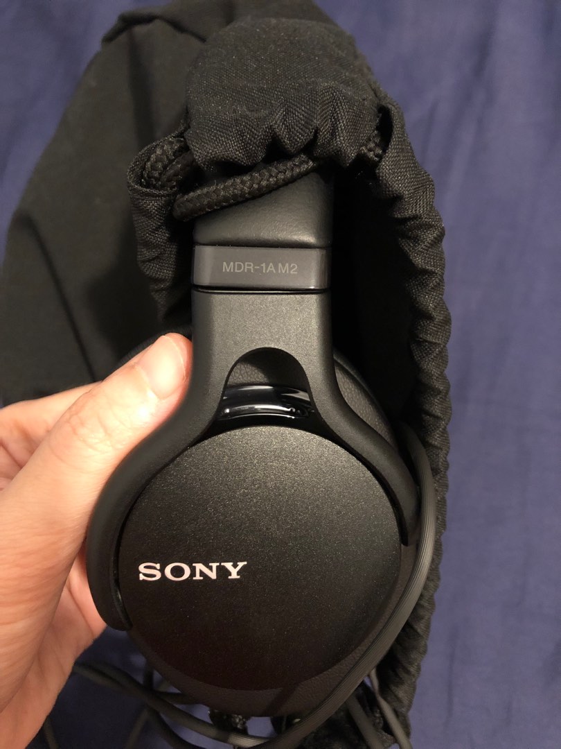 Sony MDR-1AM2 黑色有線headphone, 音響器材, 頭戴式/罩耳式耳機