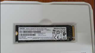 Ssd 256gb NVMe 2280 Western Digital