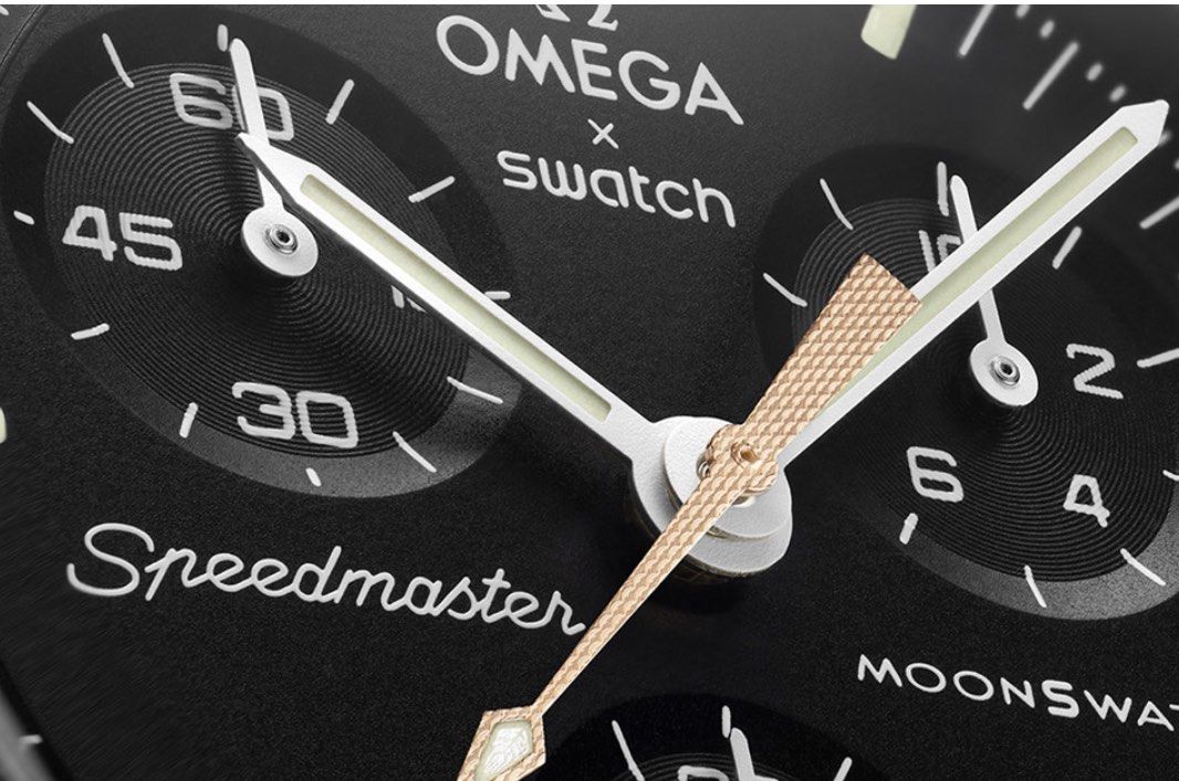 Swatch X omega moonshine gold harvest moon 豐收月大麥, 名牌, 手錶