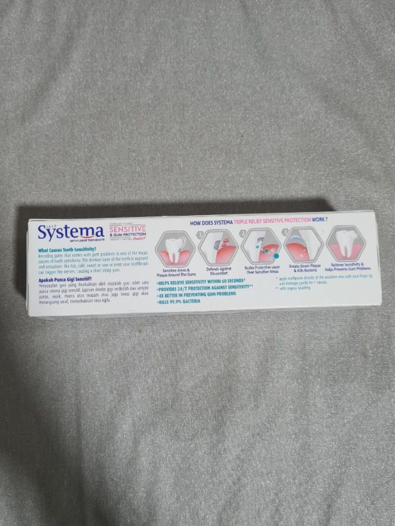 Systema sensitive gum care toothpaste, Beauty & Personal Care, Oral ...