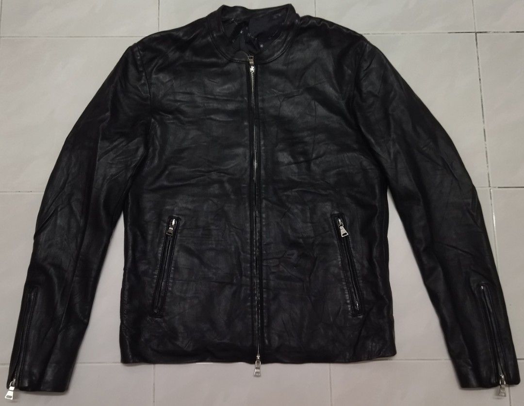 最安値定番Takeo Kikuchi leather jacket ジャケット・アウター