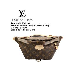 Tas Wanita Louis Vuitton Monogram Pochette Waistbag brown