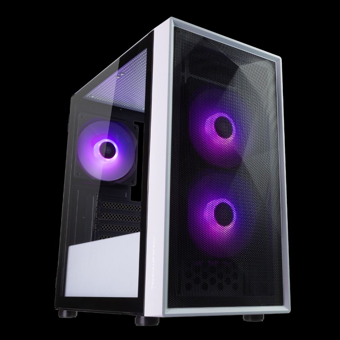 Tecware Forge M2 TG ARGB Black White Computer CPU Case, Computers ...