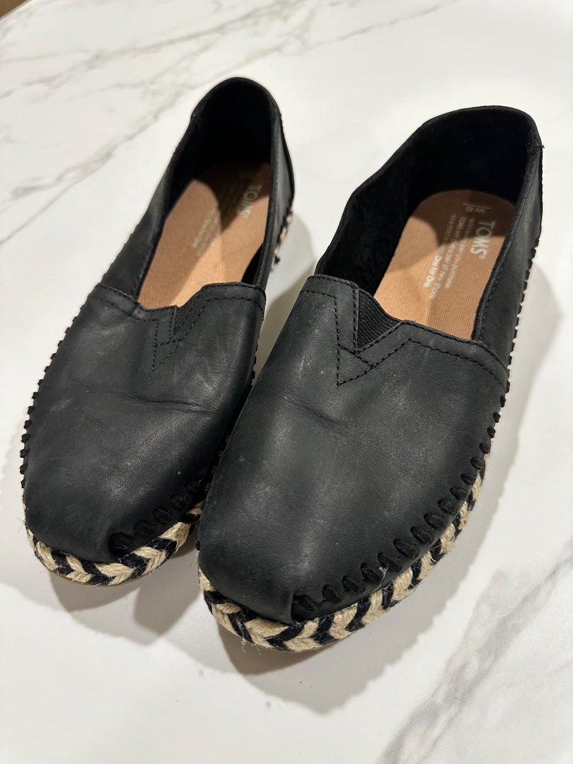 Toms Espadrilles Black Women s Fashion Footwear Sneakers on