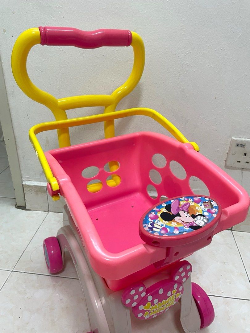 Minnie mouse toy shopping cart on sale