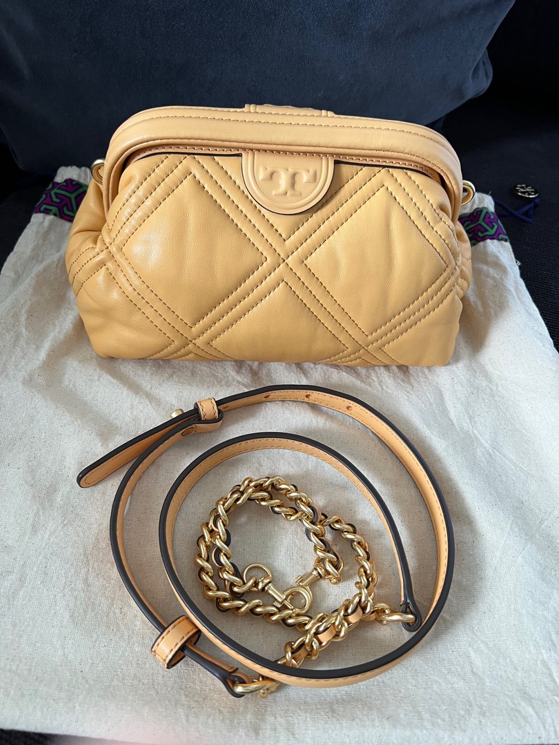 Tory Burch Fleming Small Frame Quilted Crossbody Bag, Women's Fashion