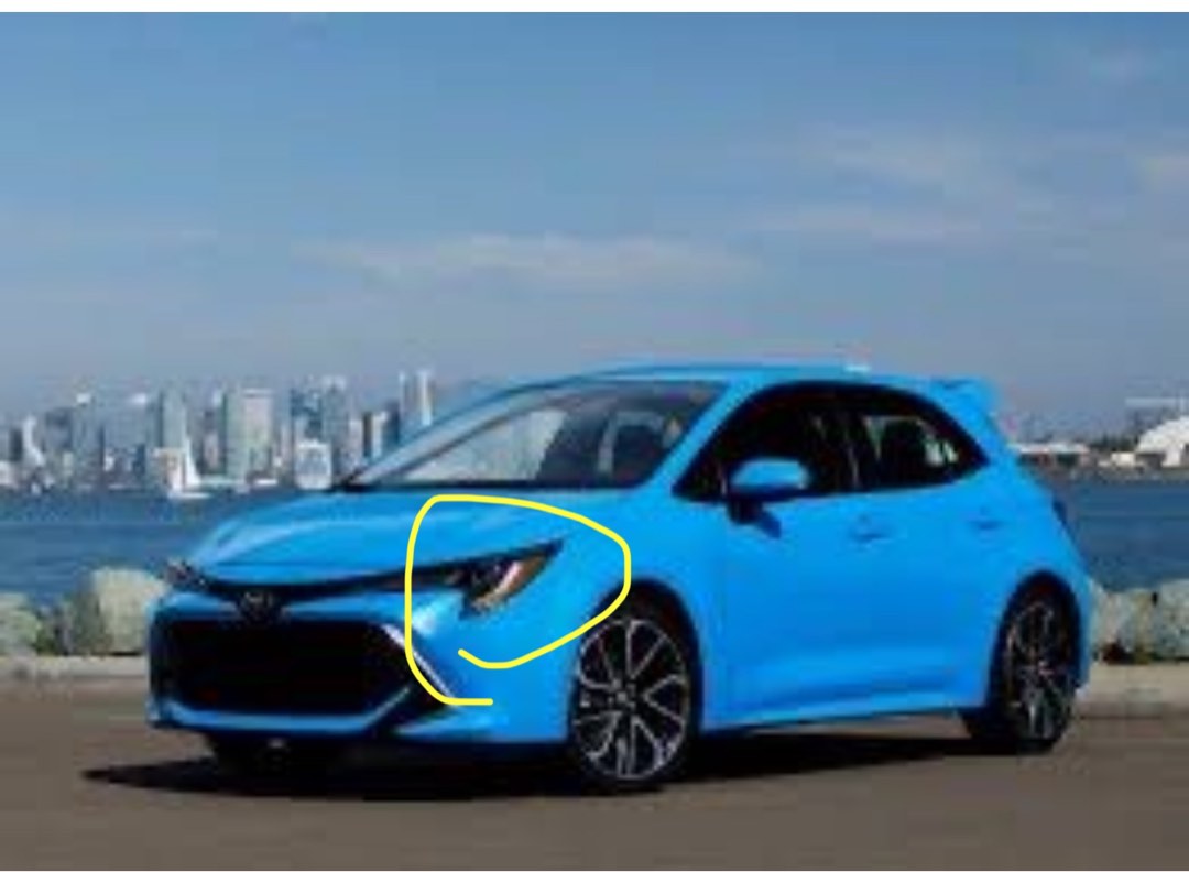 toyota corolla hatchback eyebrows black, Car Accessories, Accessories