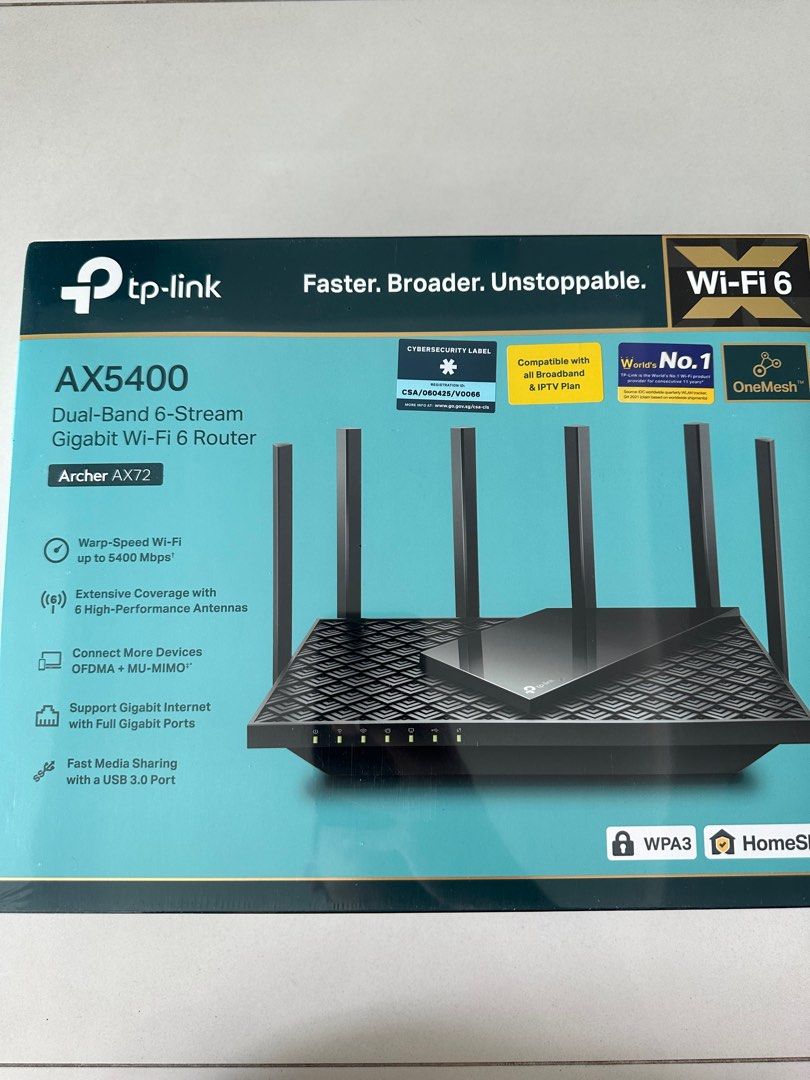 TP-Link AX5400 Wifi6 router, Computers & Tech, Parts & Accessories ...