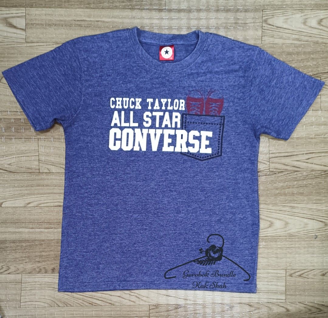 Converse t shirt kids blue store