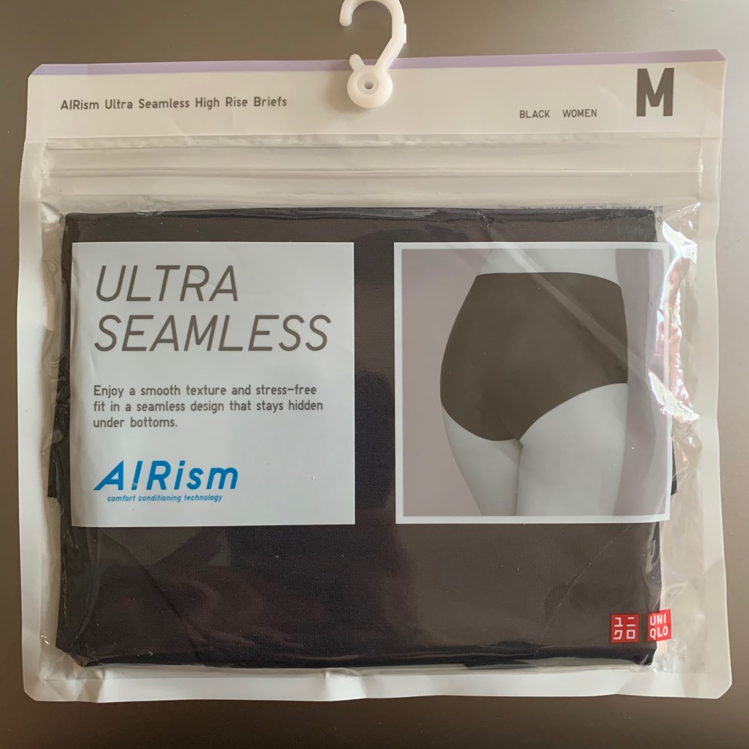 Uniqlo AIRism WOMEN Ultra Seamless Mid Rise Briefts Biege S size (2 Packs)