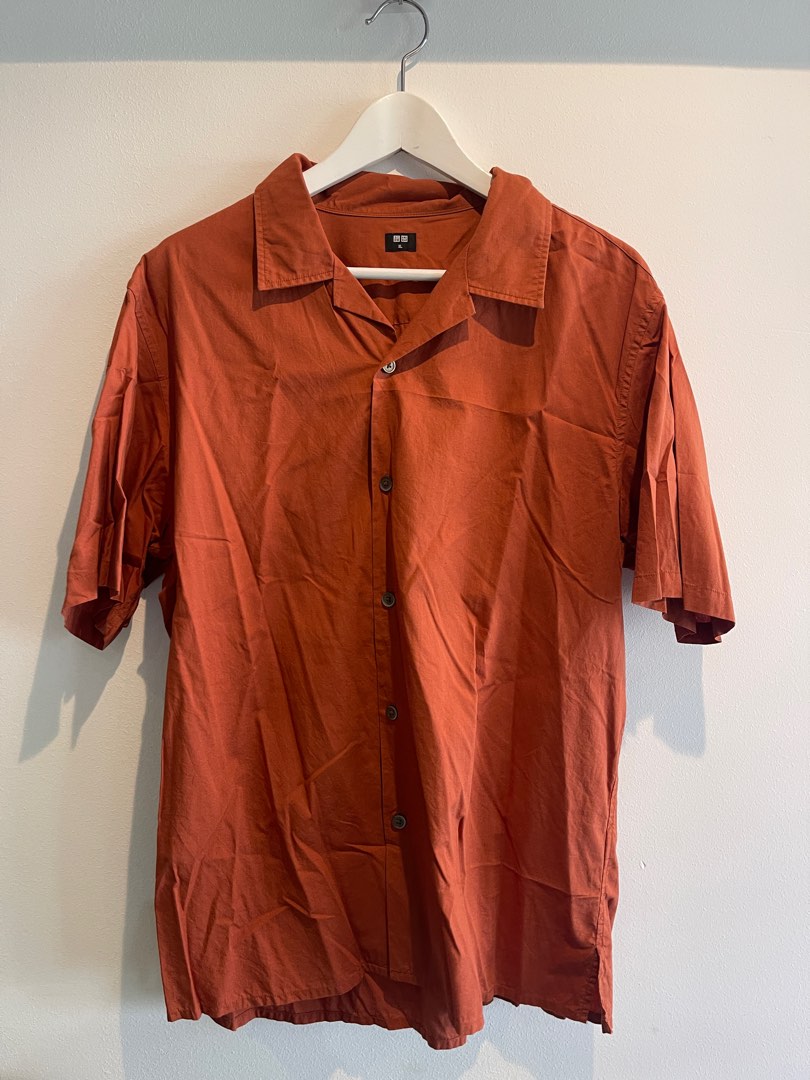 UNIQLO bowling neck shirt, Men's Fashion, Tops & Sets, Tshirts & Polo