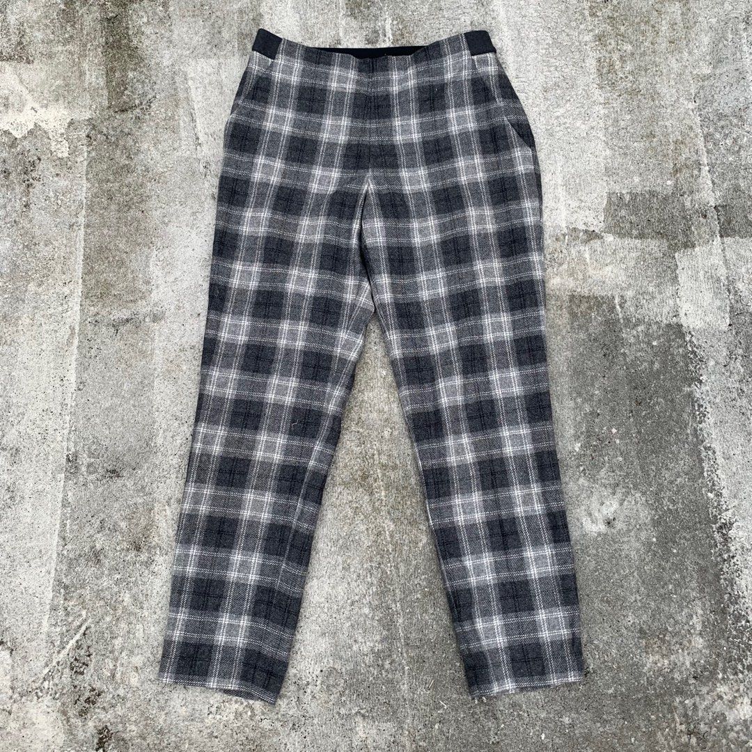 Plaid pants uniqlo discount